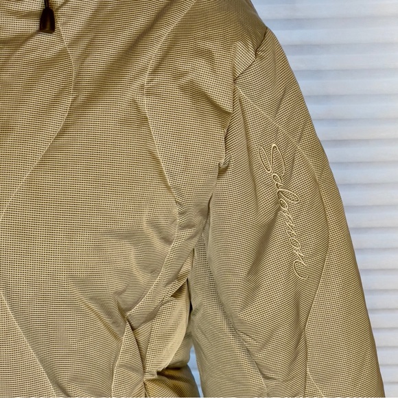 Salomon XS/P Women's Light Brown/grey fur Hooded Puffer Jacket, down - Picture 3 of 15